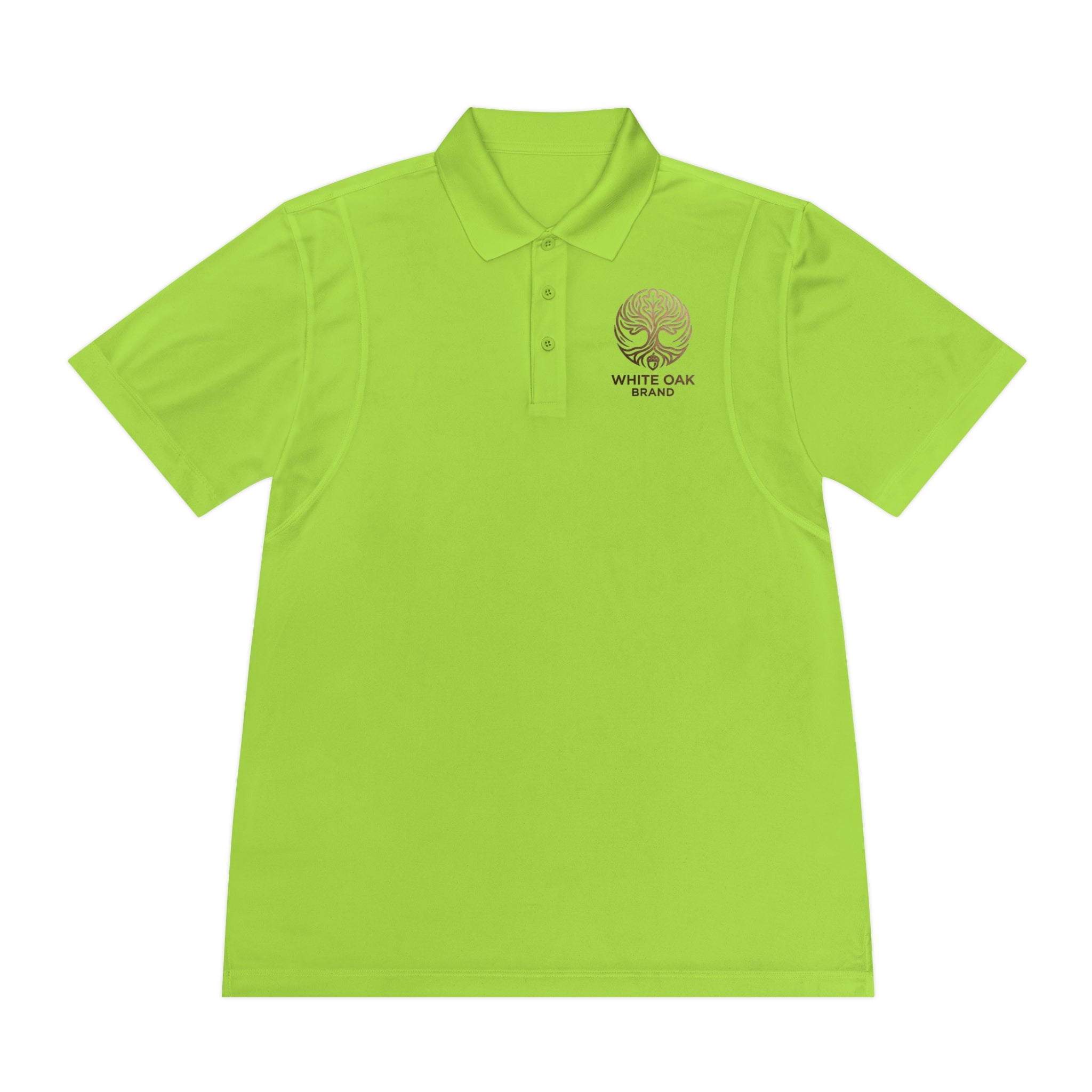 White Oak Brand Men's Polo Shirt — Embroidered Tree Logo