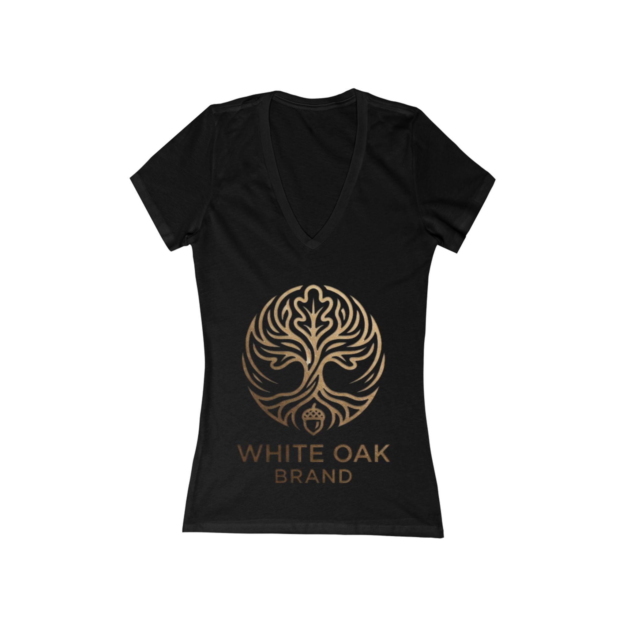 White Oak Brand V-Neck Tee — Women's Deep V Short Sleeve Shirt