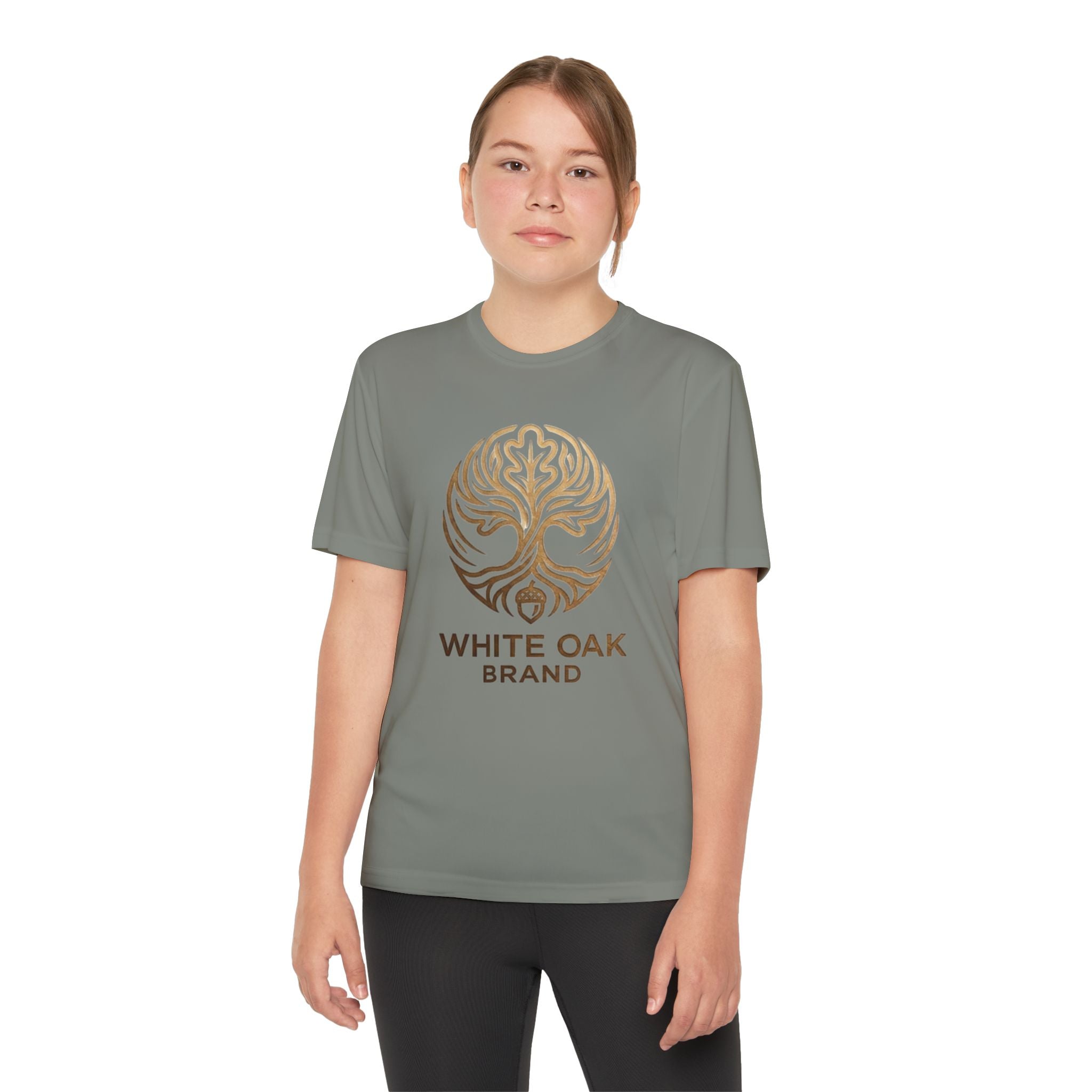 White Oak Brand Youth Tee — Tree Logo Athletic Shirt