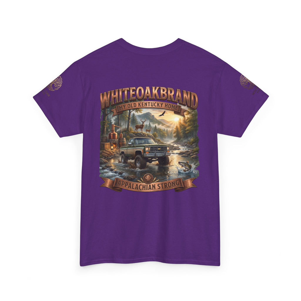 T-Shirt — White Oak Brand Appalachian Strength Graphic Tee (Truck, Mountains & River)