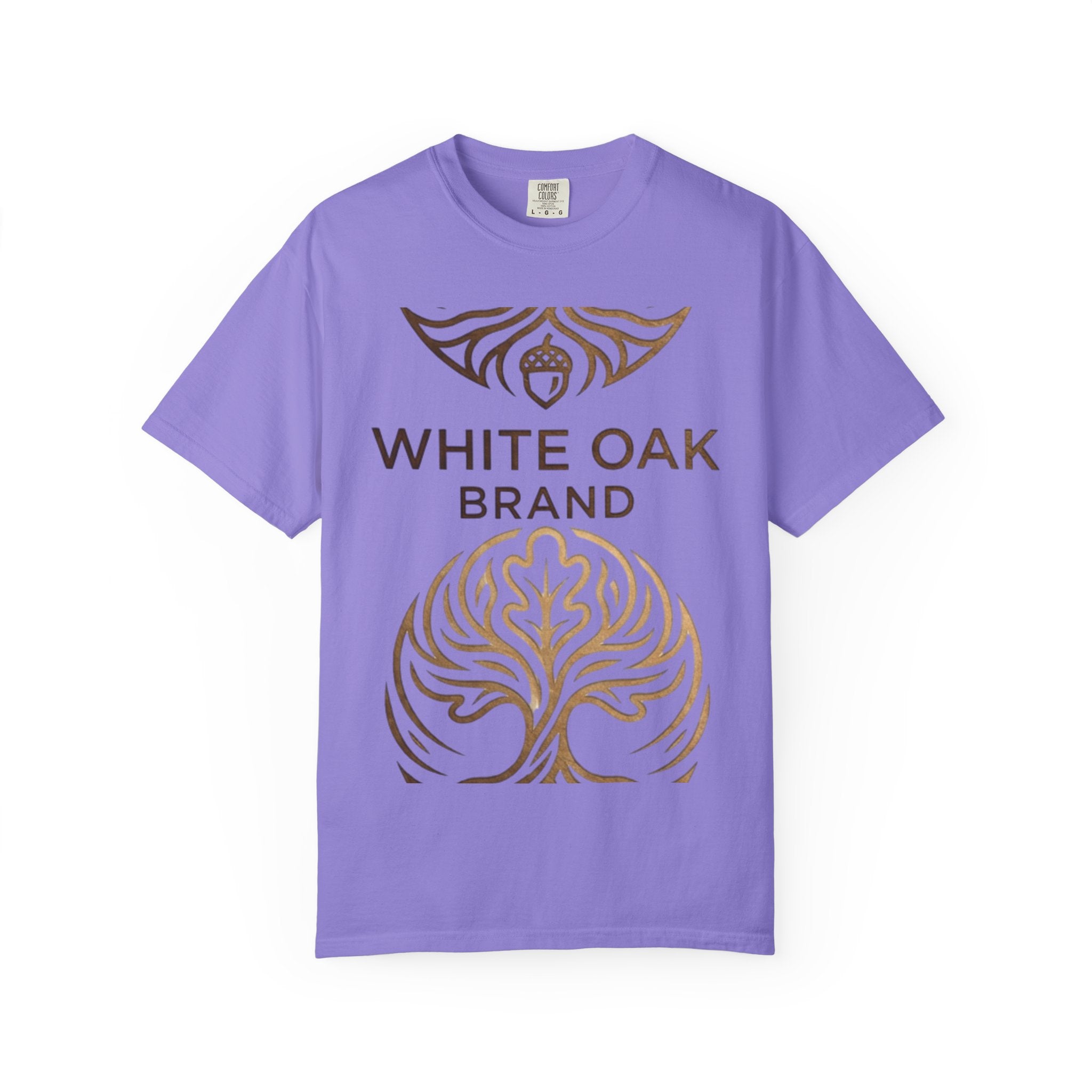 White Oak Brand Repeat Logo T-Shirt — Vintage Tree Skull Graphic Tee
