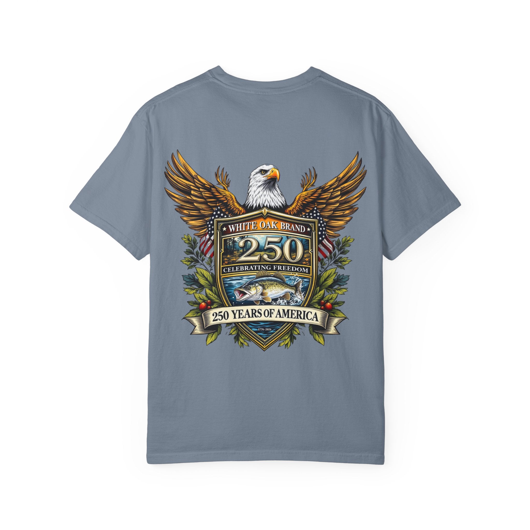 White Oak Brand Repeat Logo T-Shirt — Vintage Tree Skull Graphic Tee
