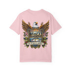 White Oak Brand Logo T-Shirt — Repeated Tree Emblem Tee