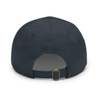 White Oak Leather Patch Dad Hat — Embossed Tree Logo Cap