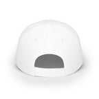 Red Low-Profile Baseball Cap — Gold White Oak Brand Tree Logo