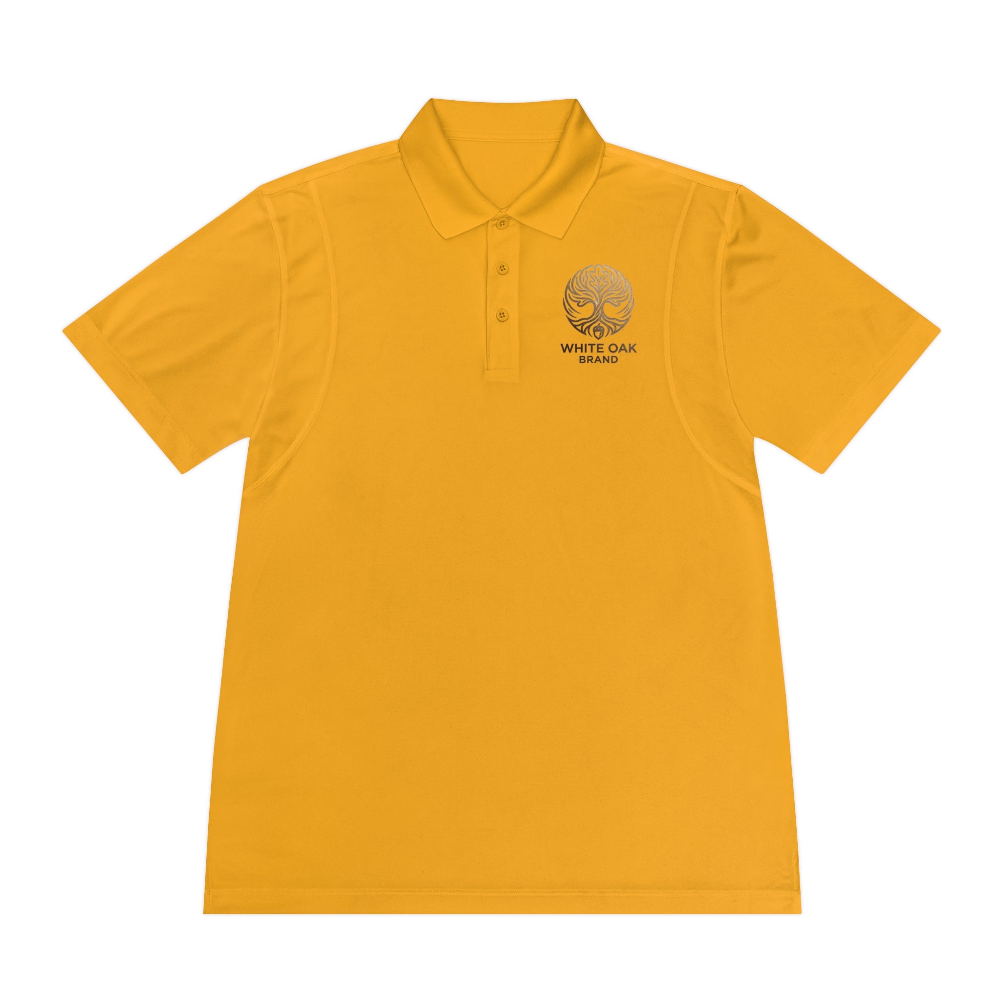 White Oak Brand Men's Polo Shirt — Embroidered Tree Logo