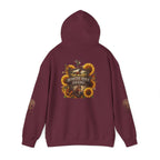 White Oak Brand Hoodie — Sunflowers, Fox & Rustic Nature Graphic