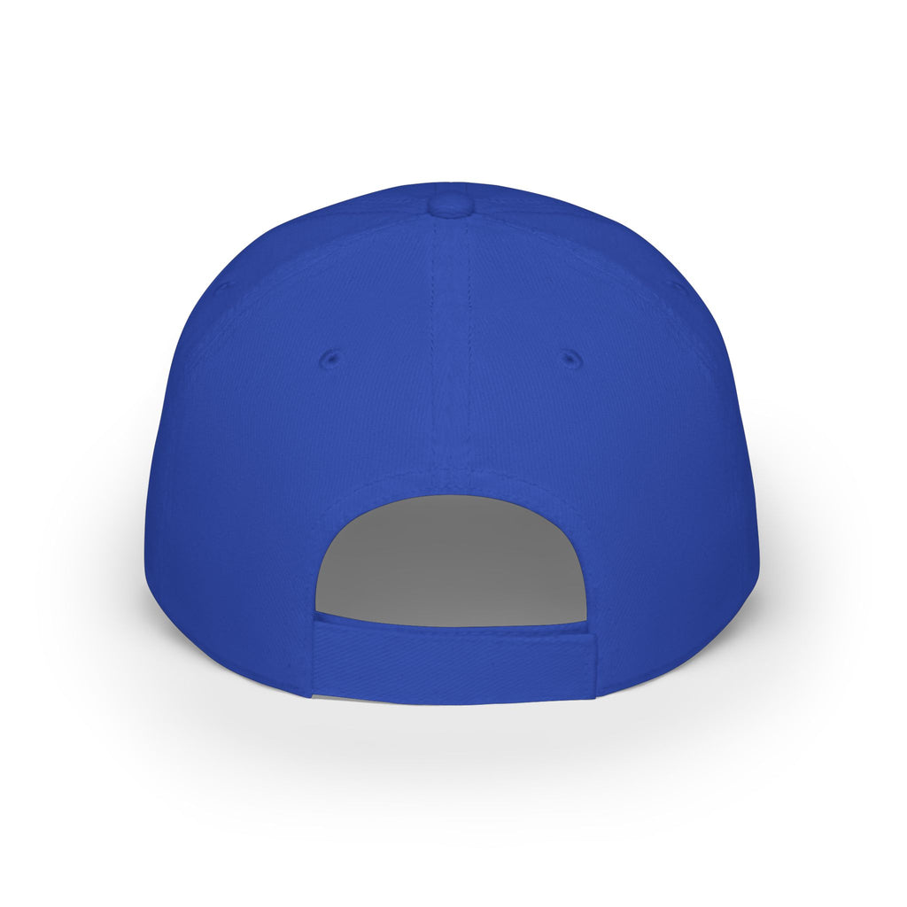 Red Low-Profile Baseball Cap — Gold White Oak Brand Tree Logo