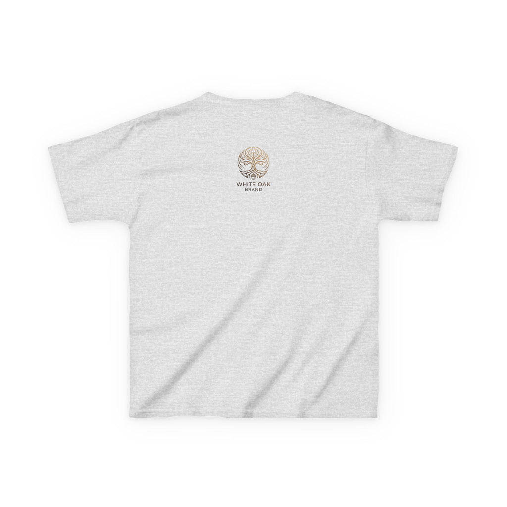 Kids White Oak Tree Tee – Vintage Botanical Tree Graphic Shirt