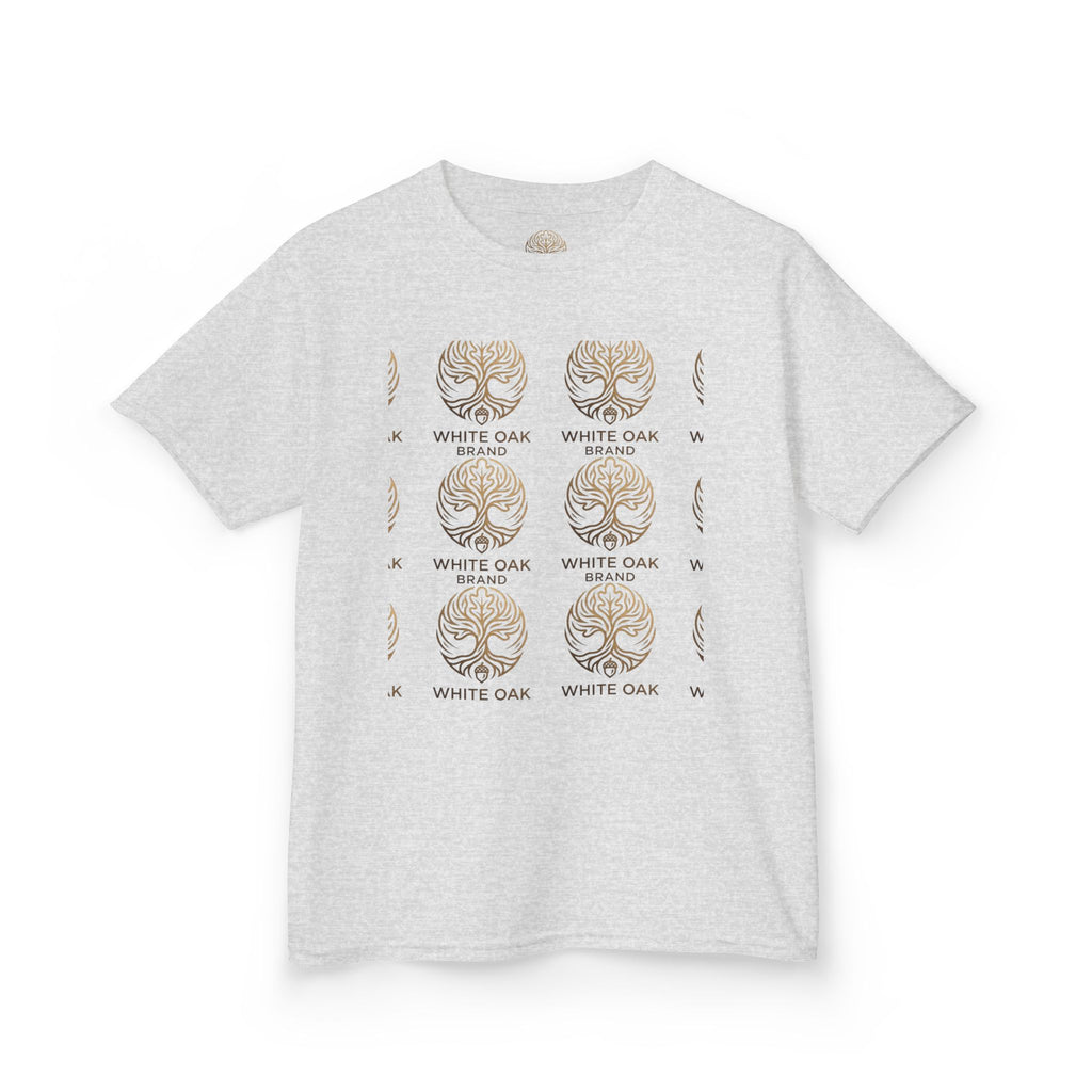 Kids White Oak Tree Tee – Vintage Botanical Tree Graphic Shirt