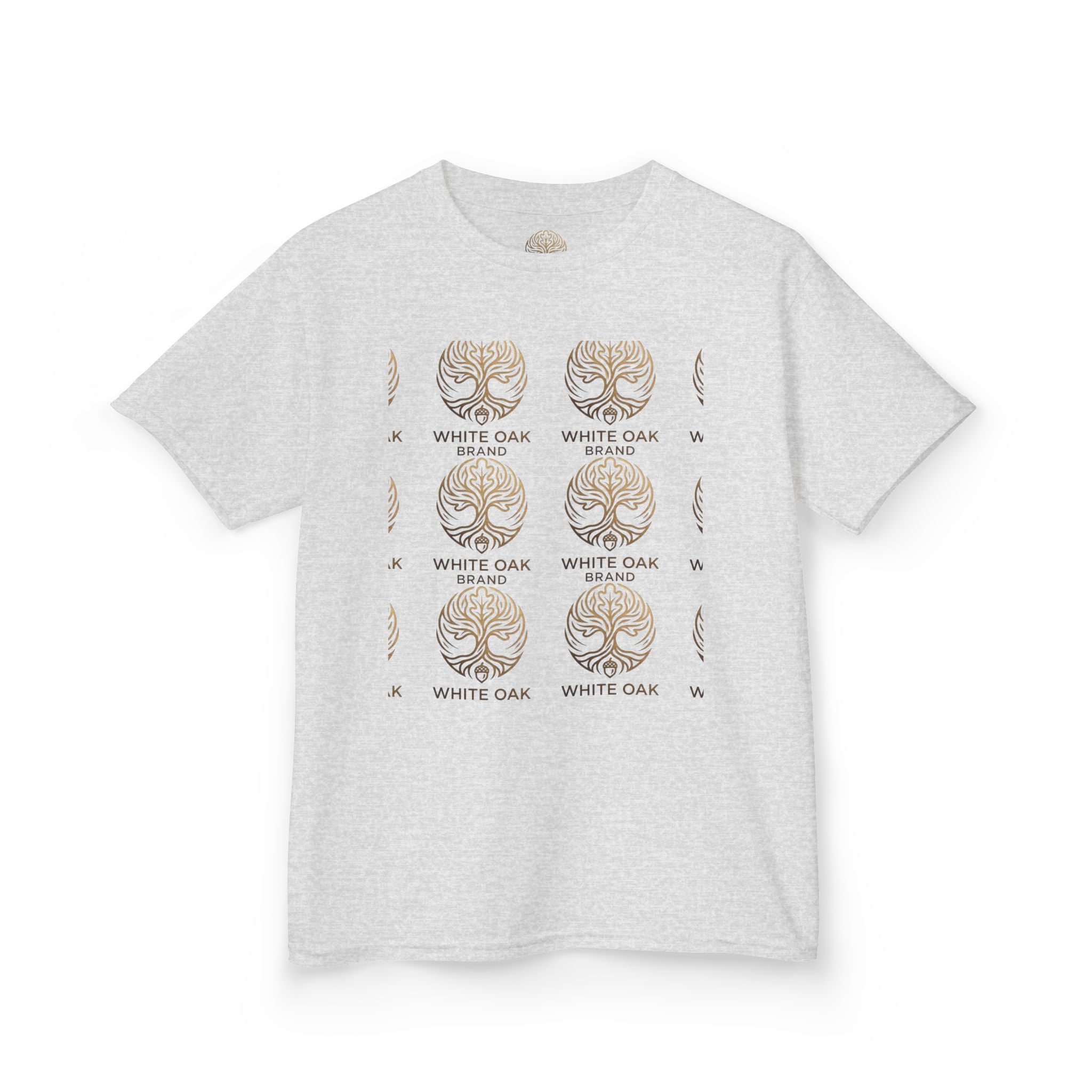 Kids White Oak Tree Tee – Vintage Botanical Tree Graphic Shirt