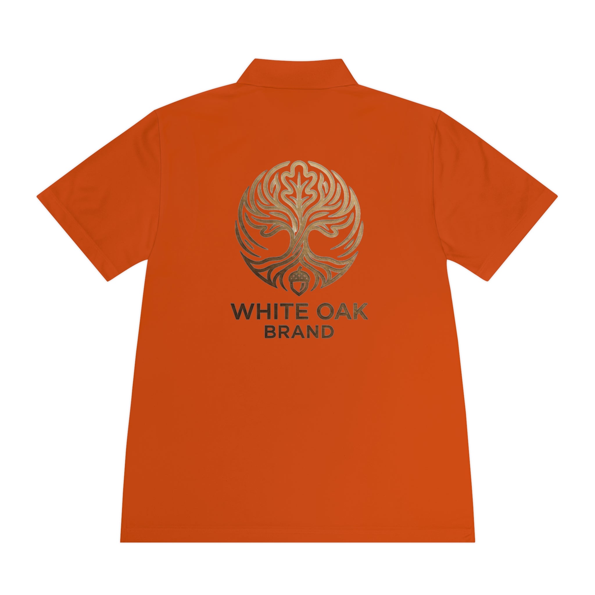 White Oak Brand Men's Polo — Embroidered Tree Logo Performance Shirt