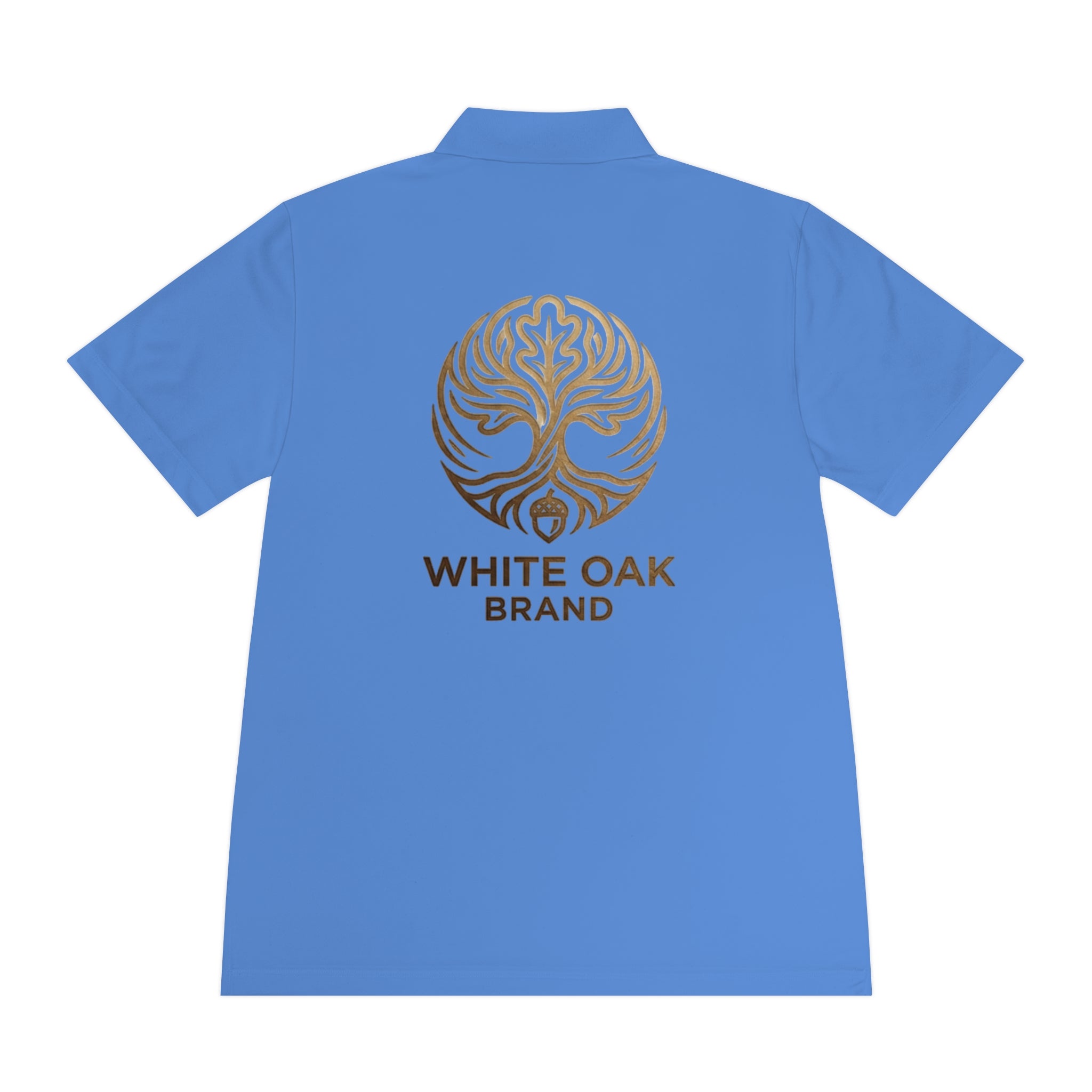 White Oak Brand Men's Polo — Embroidered Tree Logo Performance Shirt