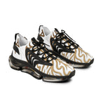 Men's Mesh Sneakers — Cream Zebra Print Athletic Shoes