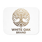 White Oak Logo Sherpa Blanket — Cozy Branded Throw for Home & Gifts