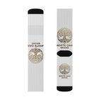 White Oak Logo Sublimation Socks — Branded Crew Athletic Socks