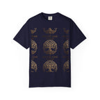 White Oak Brand Logo T-Shirt — Repeated Tree Emblem Tee
