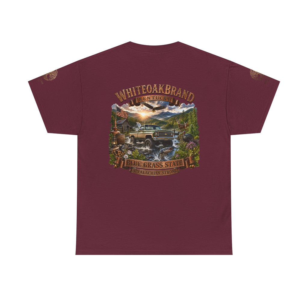 Vintage Off-Road Truck Tee — White Oak Brand "Bluegrass State" Graphic T-Shirt