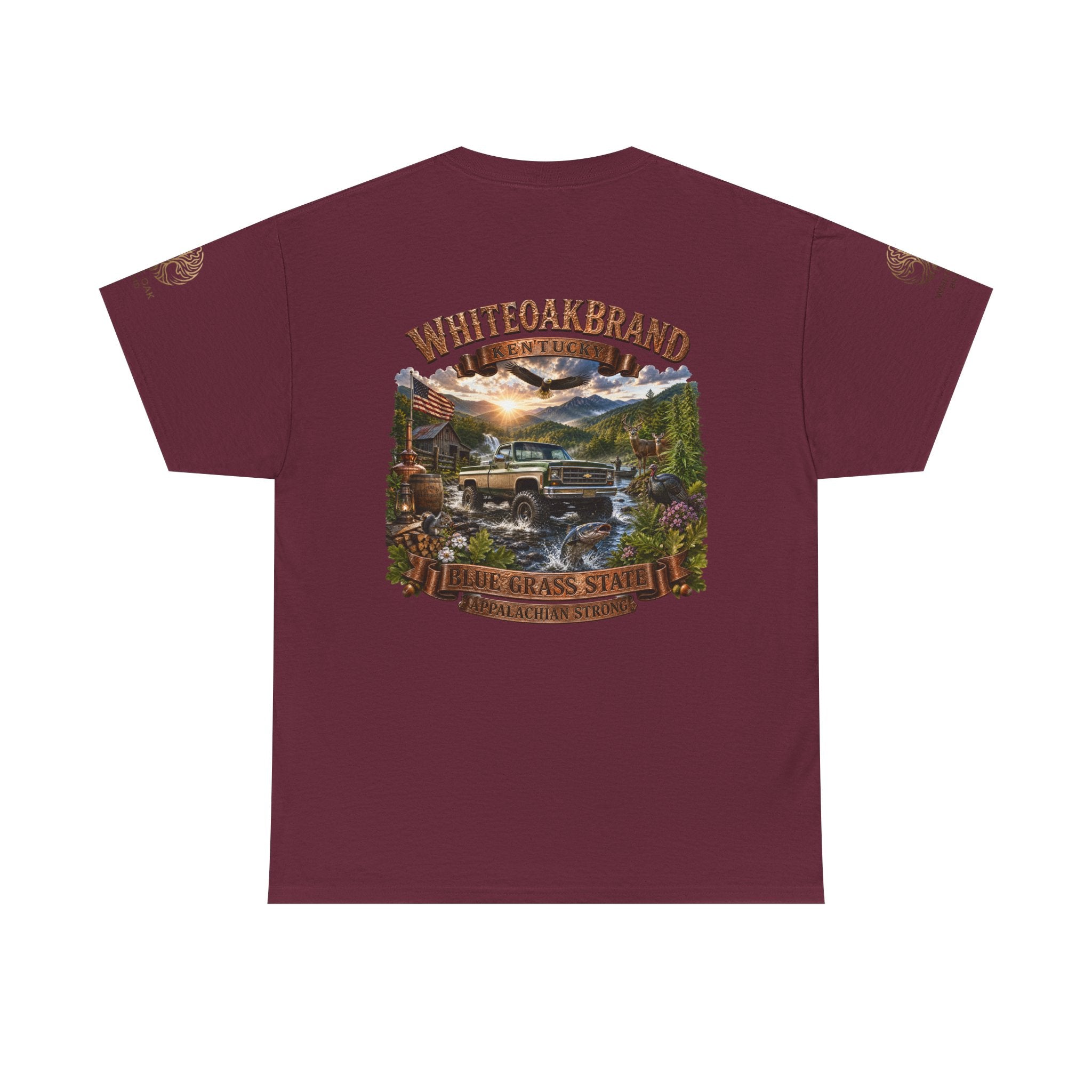 Vintage Off-Road Truck Tee — White Oak Brand "Bluegrass State" Graphic T-Shirt