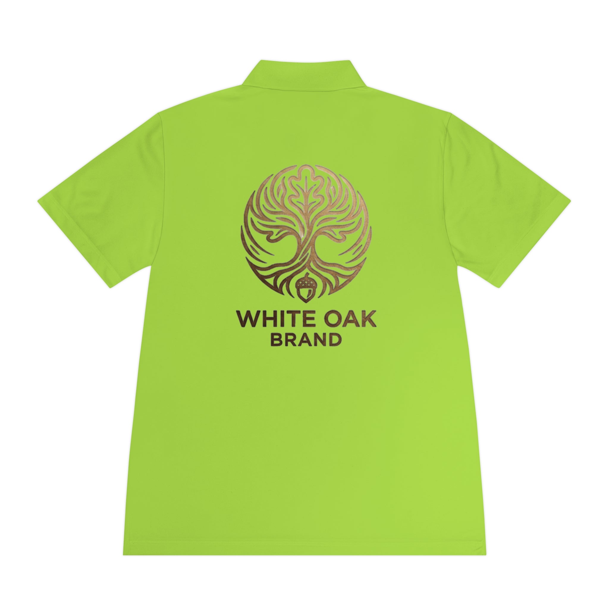 White Oak Brand Men's Polo — Embroidered Tree Logo Performance Shirt