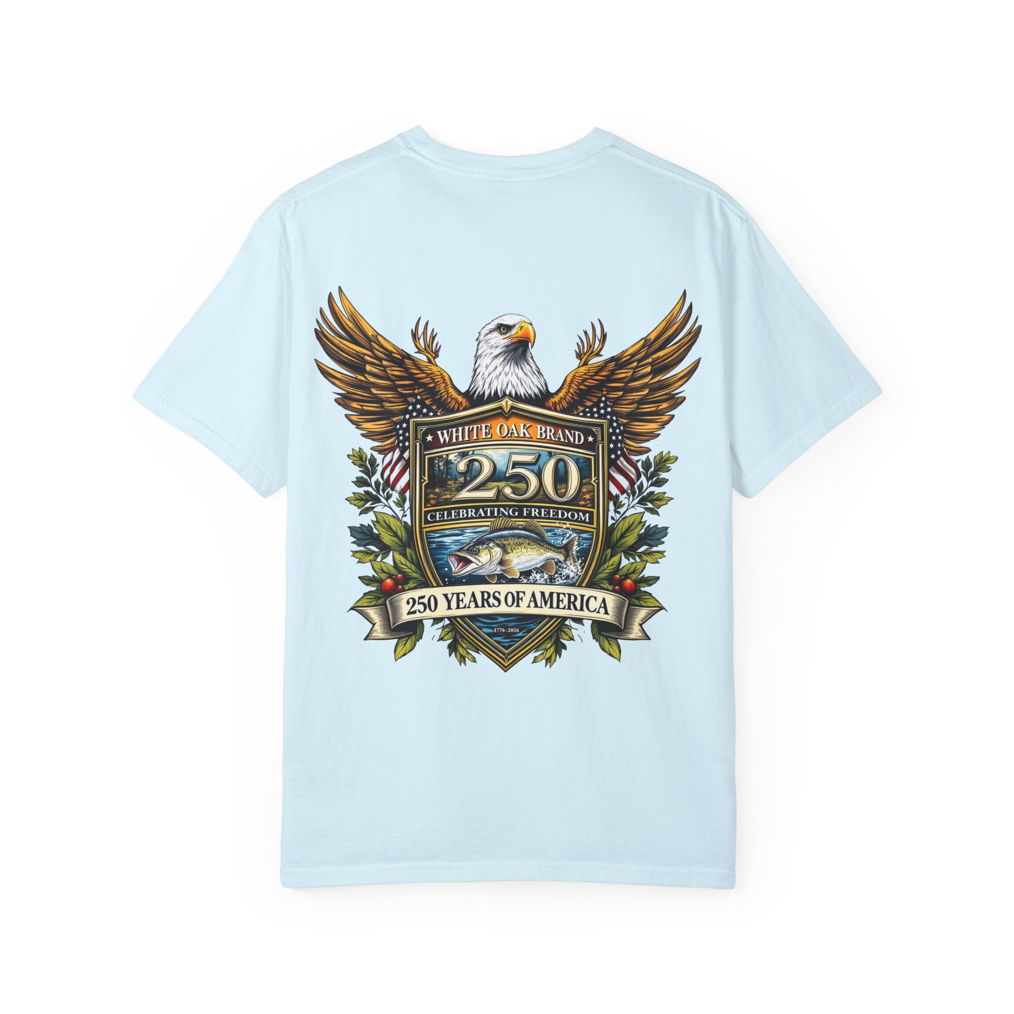 White Oak Brand Repeat Logo T-Shirt — Vintage Tree Skull Graphic Tee
