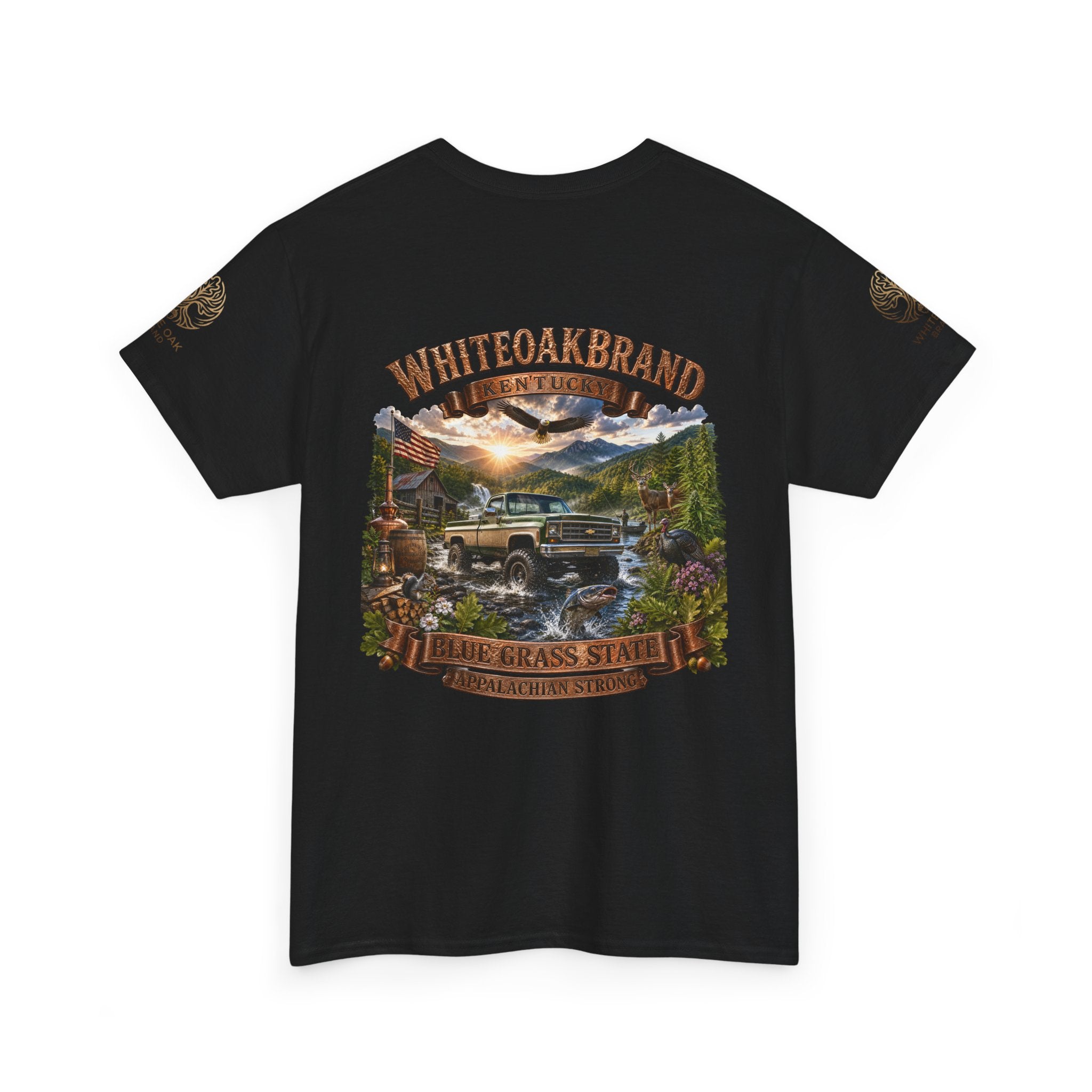 Vintage Off-Road Truck Tee — White Oak Brand "Bluegrass State" Graphic T-Shirt