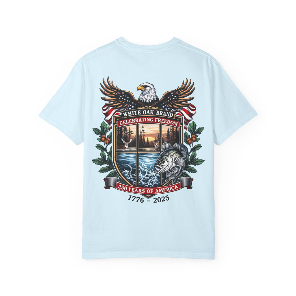 White Oak Brand Repeat Logo T-Shirt — Vintage Tree Skull Graphic Tee
