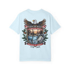 White Oak Brand Repeat Logo T-Shirt — Vintage Tree Skull Graphic Tee