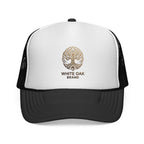White Oak Brand Trucker Cap — Vintage Tree Logo Mesh Hat