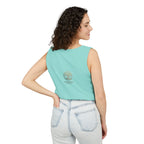 White Oak Brand Tank Top — Minimal Tree Logo Chest Print