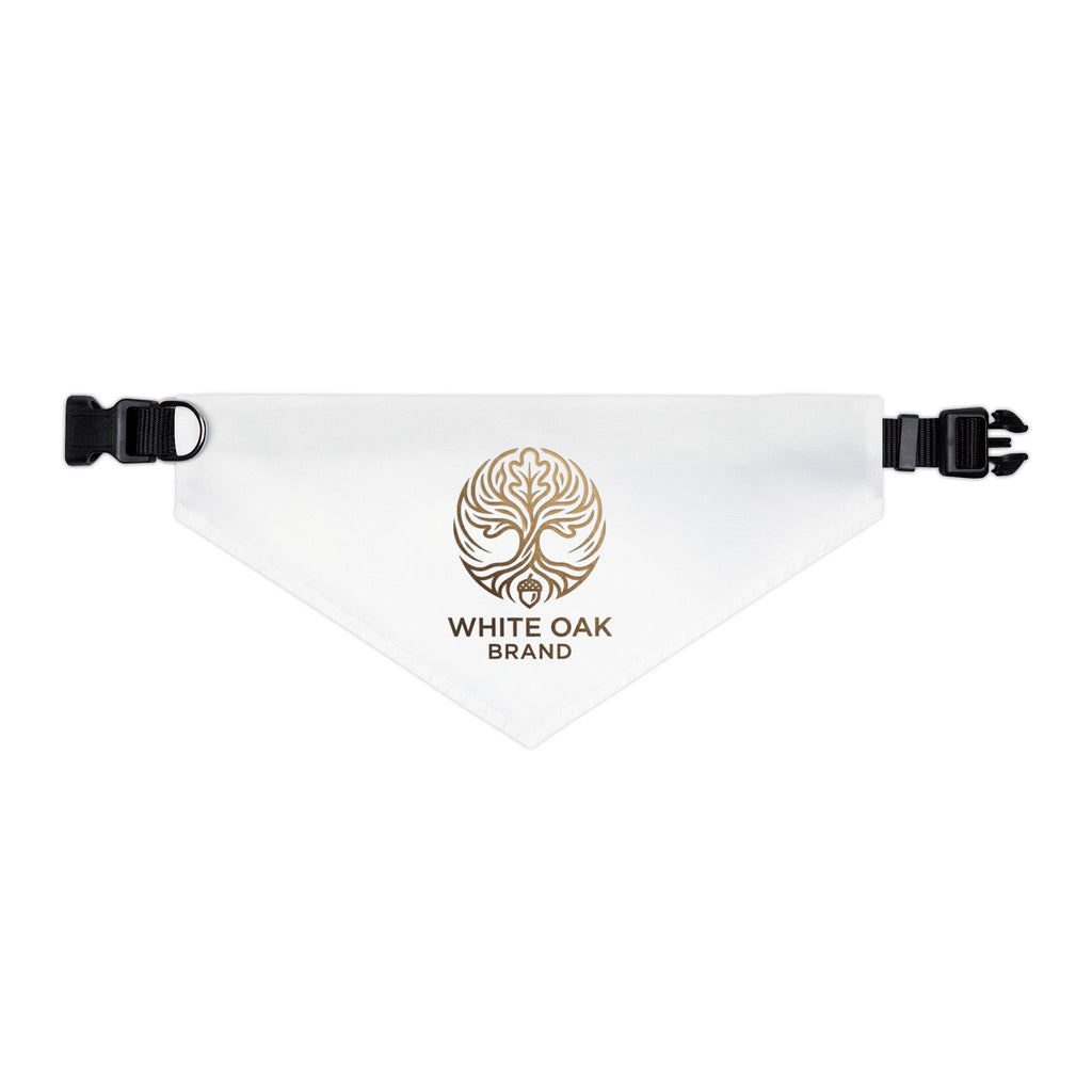 White Oak Logo Pet Bandana Collar – Branded Dog & Cat Accessory