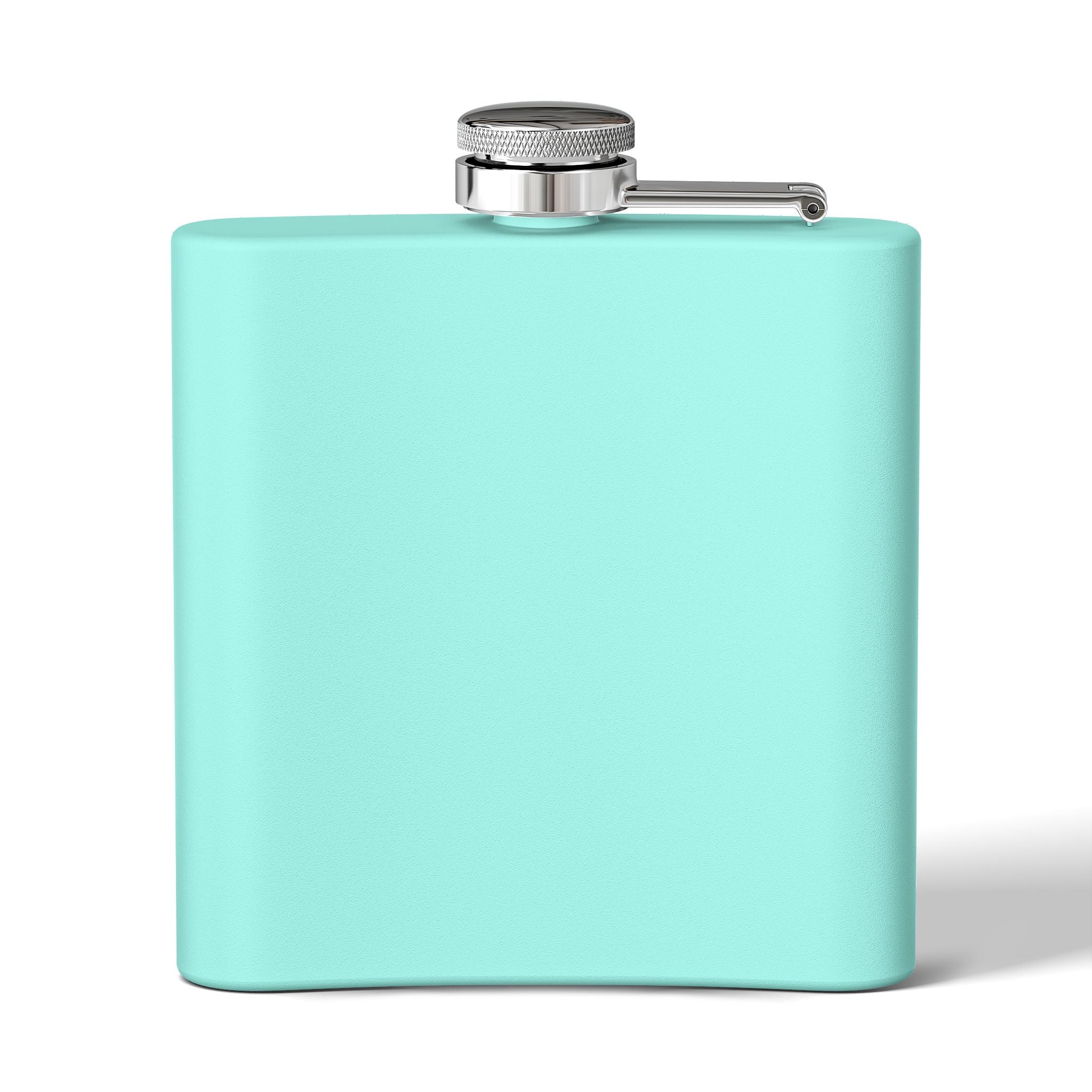 White Oak Brand 6oz Stainless Steel Flask — Engraved Oak Logo Hip Flask, Gift for Groomsmen & Outdoor Enthusiasts