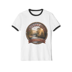 Vintage White Oak Brand Ringer Tee — Woodland Scenic Logo T‑Shirt