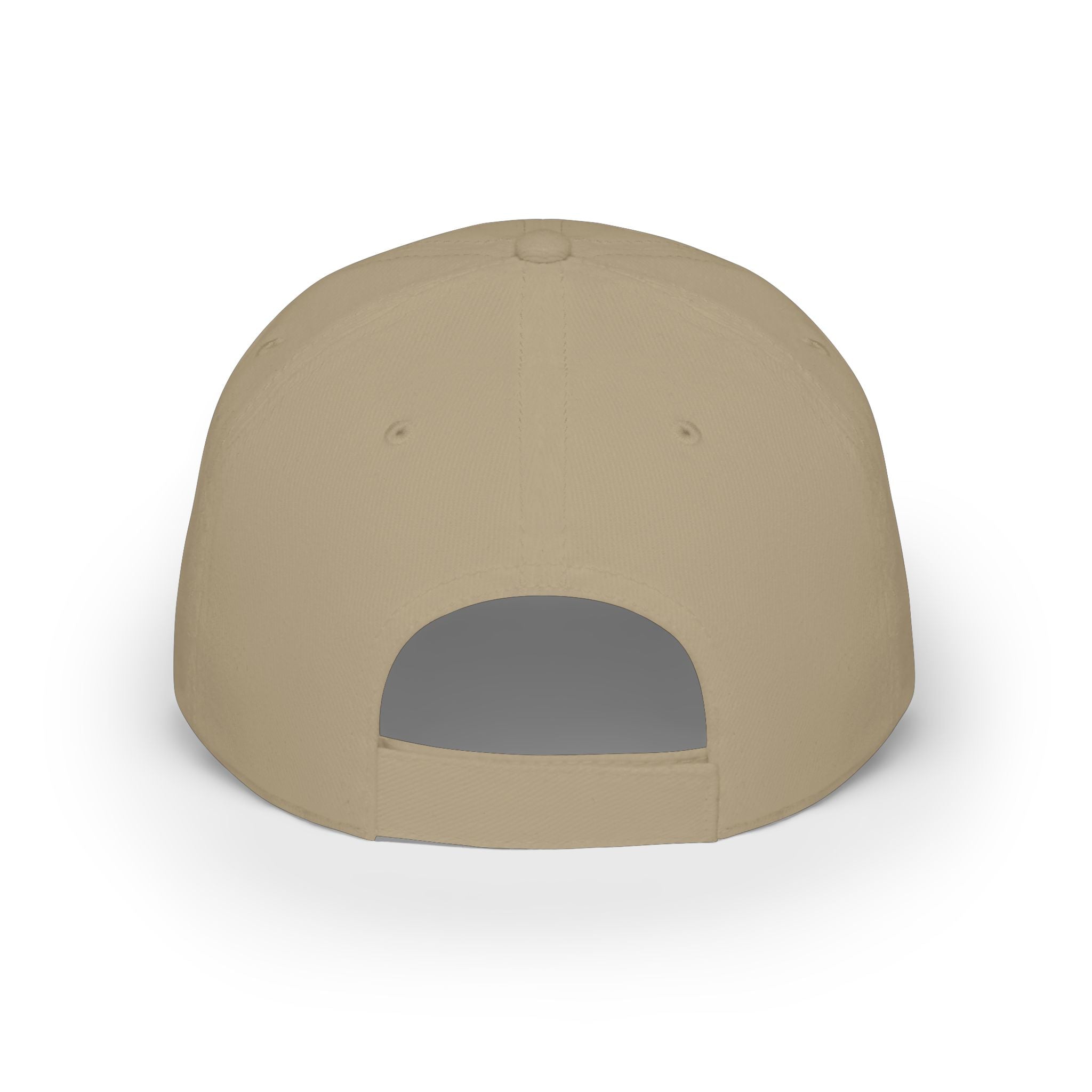 Red Low-Profile Baseball Cap — Gold White Oak Brand Tree Logo