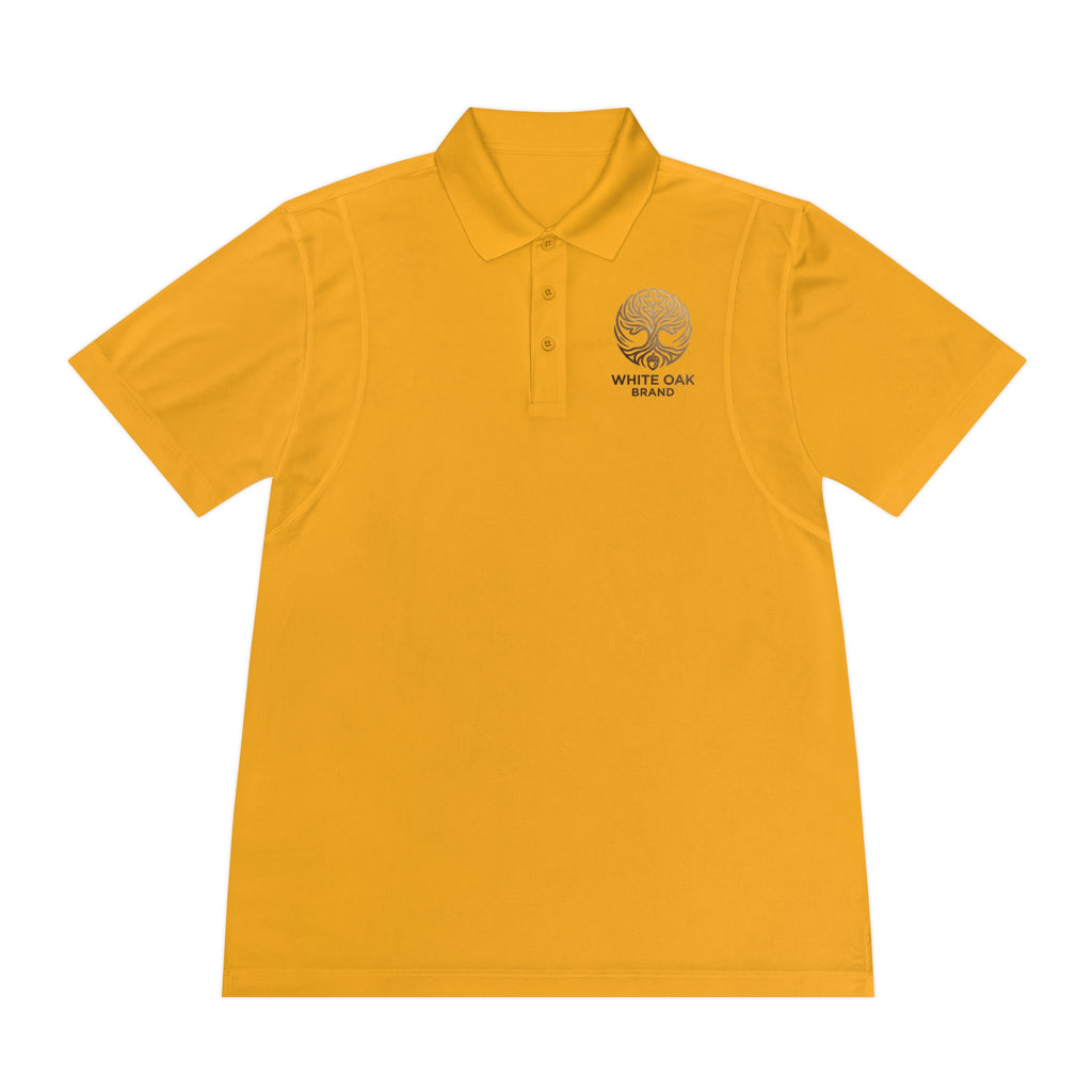 White Oak Brand Men's Polo — Embroidered Tree Logo Performance Shirt