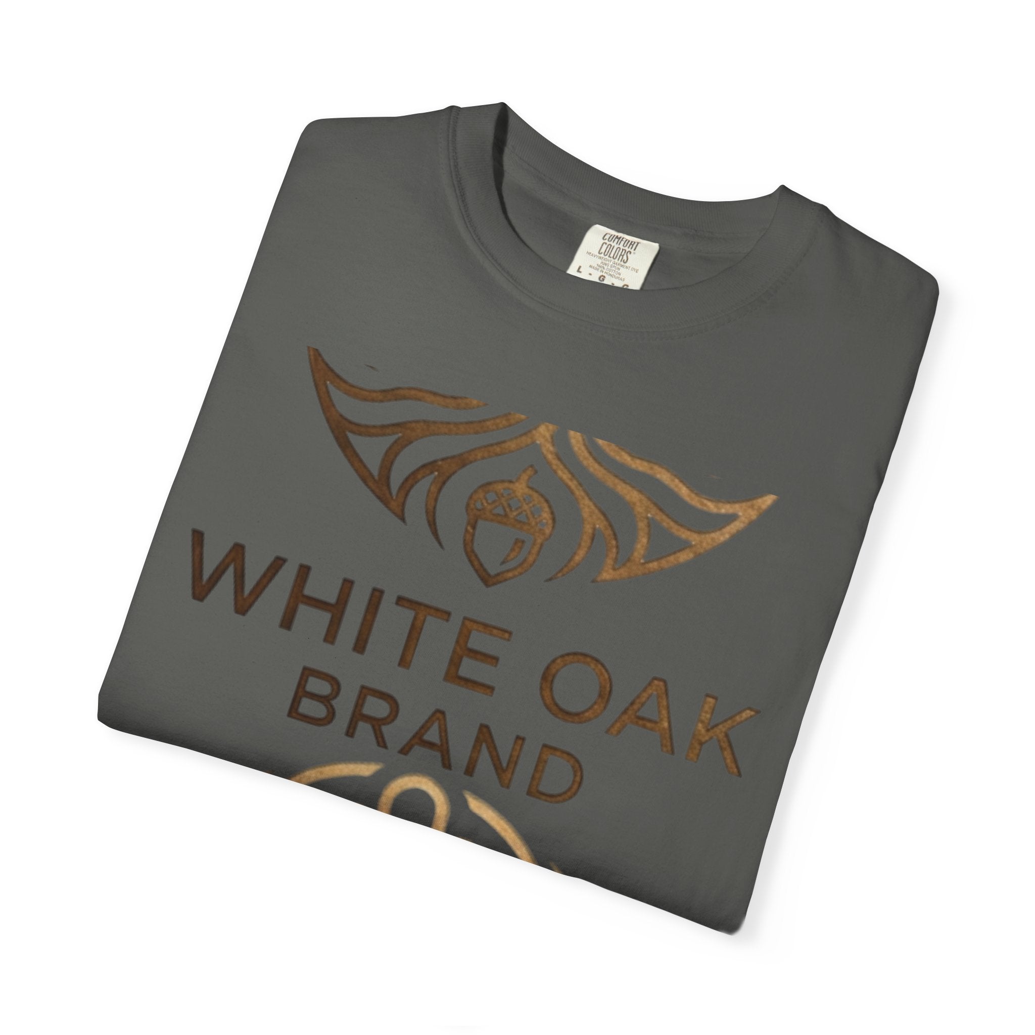 White Oak Brand Repeat Logo T-Shirt — Vintage Tree Skull Graphic Tee