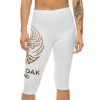 Capri Leggings — White Oak Brand Logo Cropped Activewear