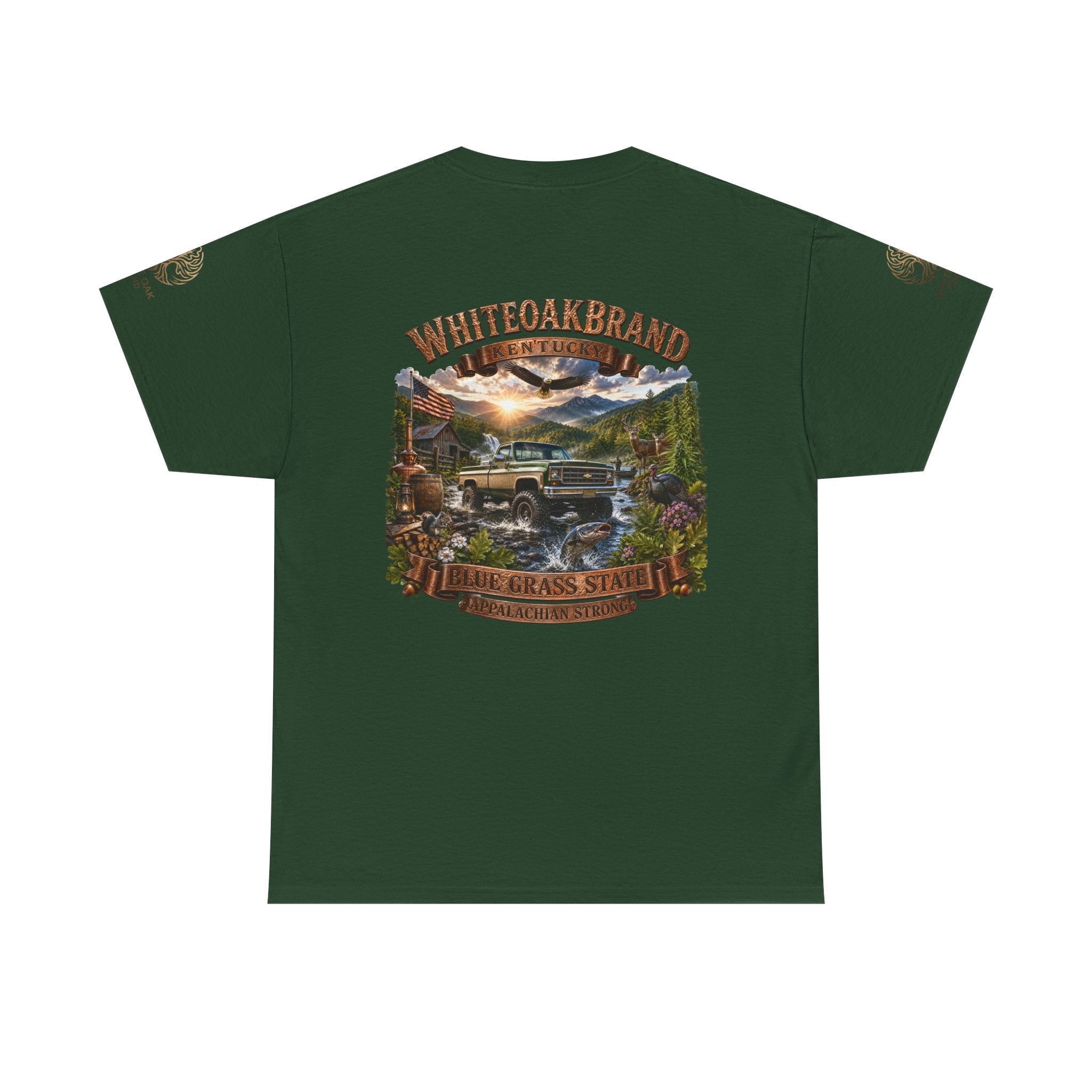 Vintage Off-Road Truck Tee — White Oak Brand "Bluegrass State" Graphic T-Shirt