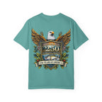 White Oak Brand Logo T-Shirt — Repeated Tree Emblem Tee