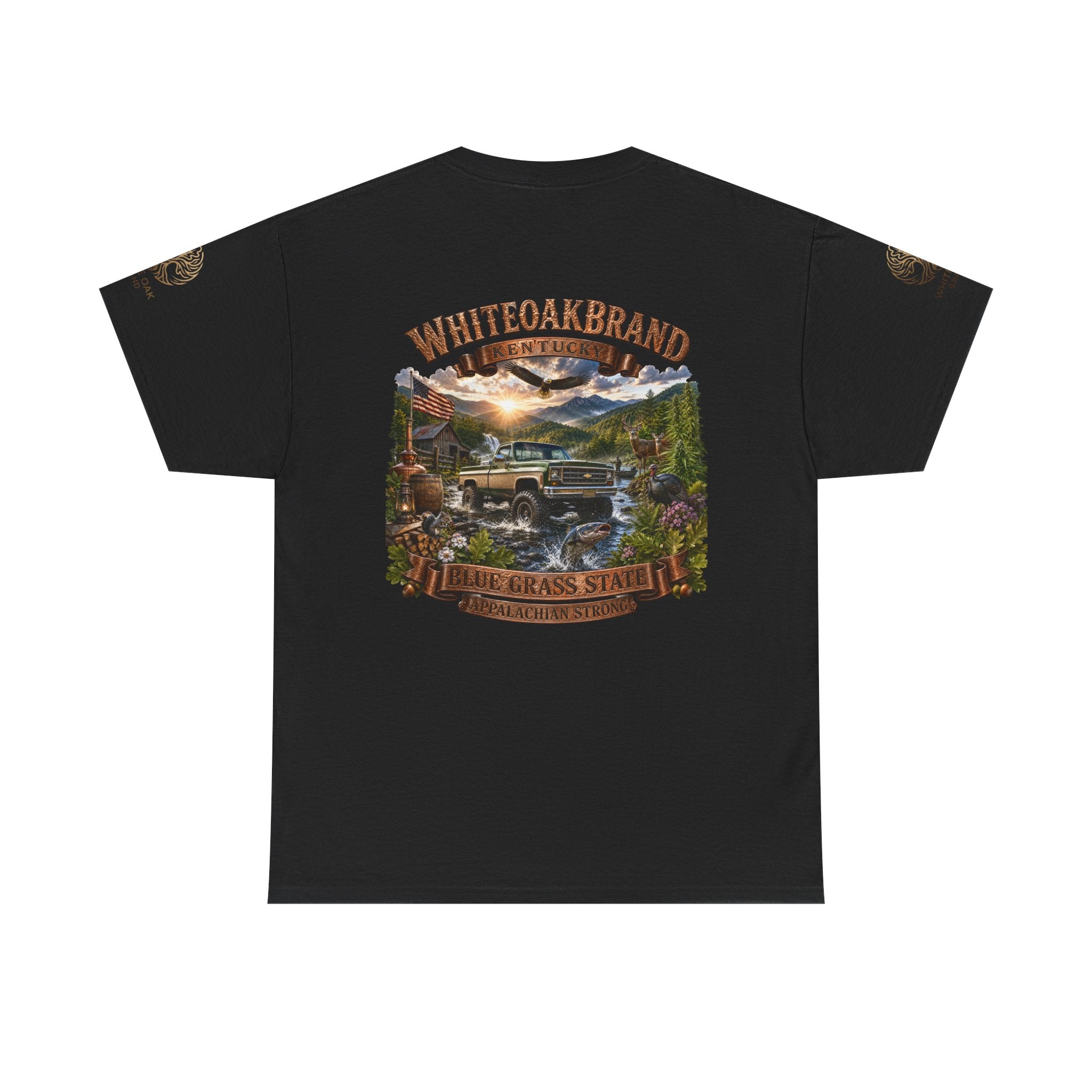 Vintage Off-Road Truck Tee — White Oak Brand "Bluegrass State" Graphic T-Shirt