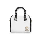 White Oak Logo Shoulder Handbag — Elegant Leather Tote Purse