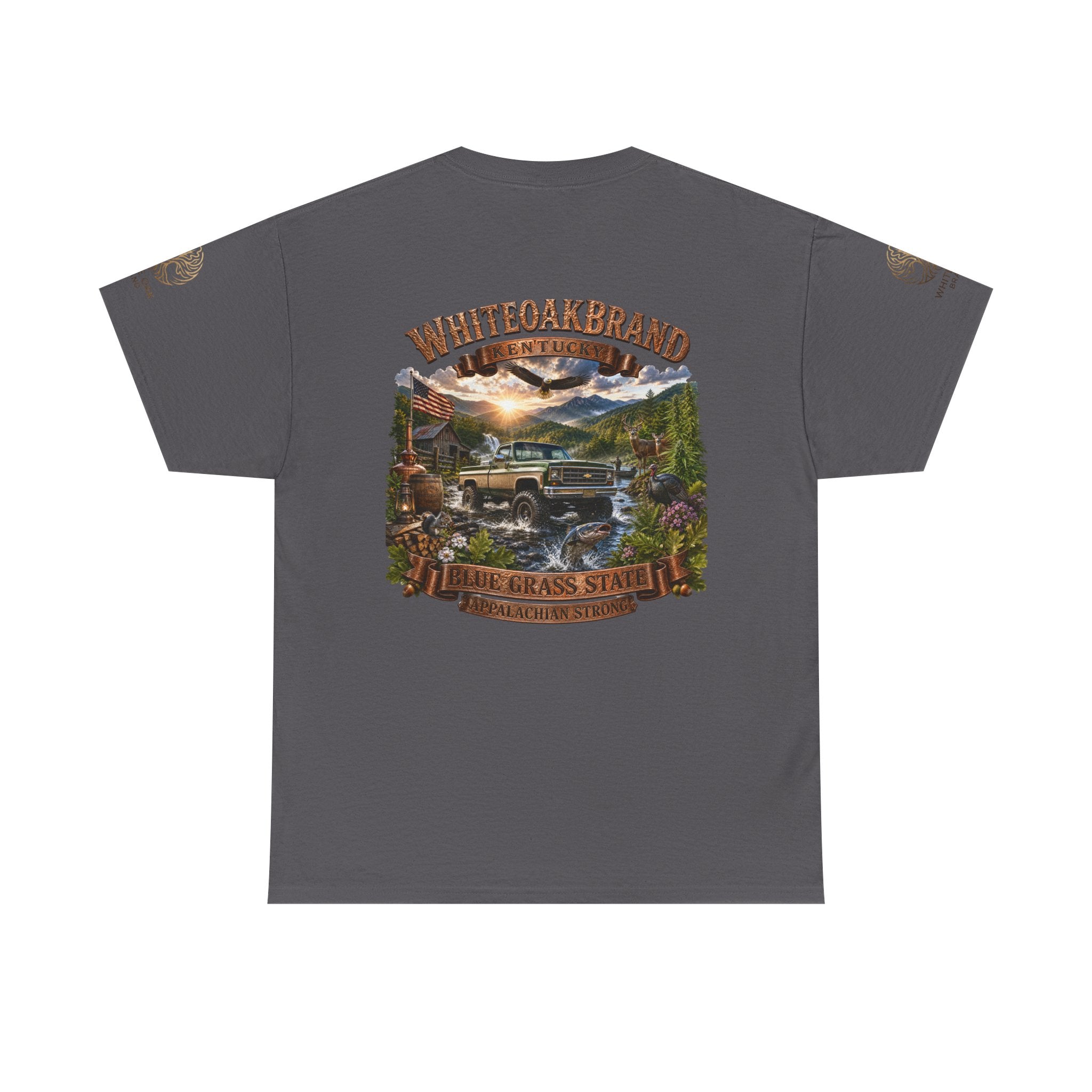 Vintage Off-Road Truck Tee — White Oak Brand "Bluegrass State" Graphic T-Shirt